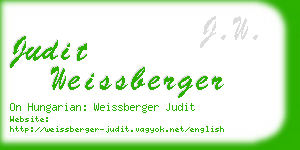 judit weissberger business card